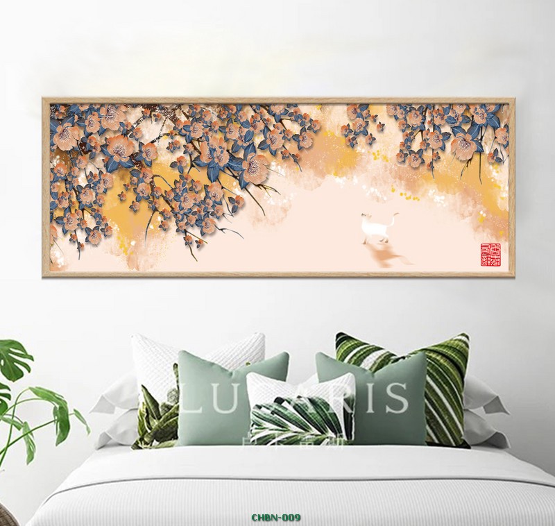 Chú mèo chơi hoa - mùa xuân CHBN-009